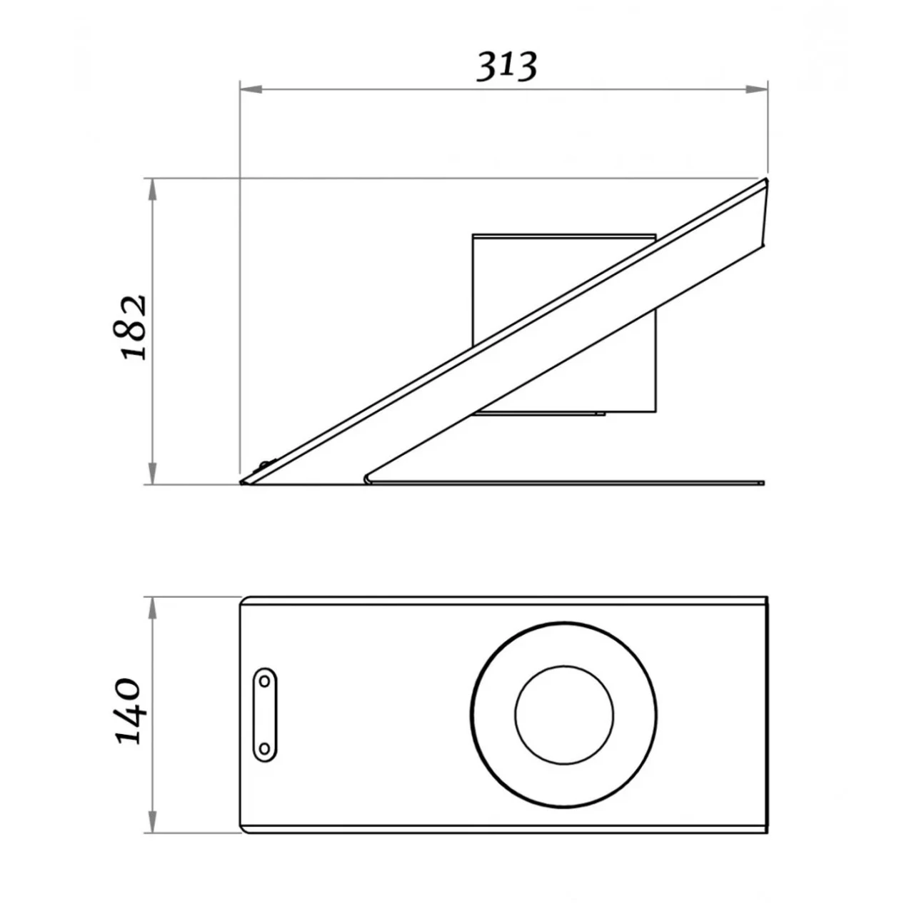 Glammfire Oblique Single Tabletop Biokamin – Bild 3