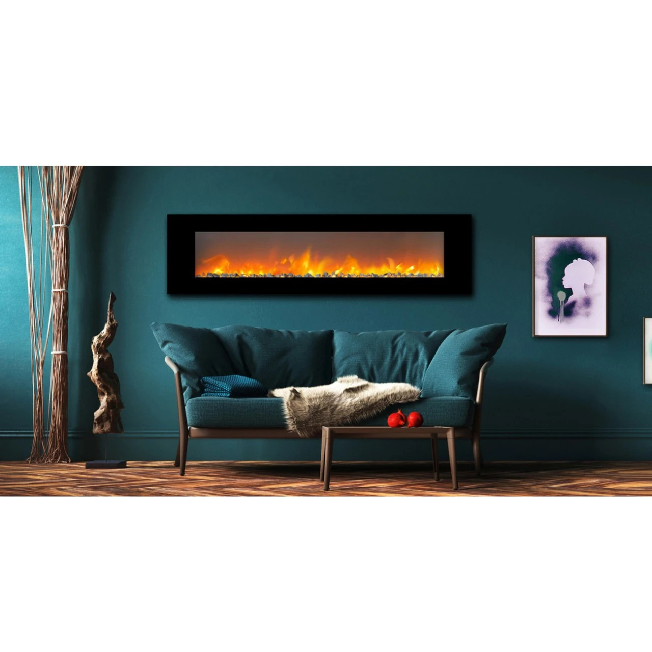 Trivero 180 SMART LED Wandkamin Einbaukamin – Bild 4