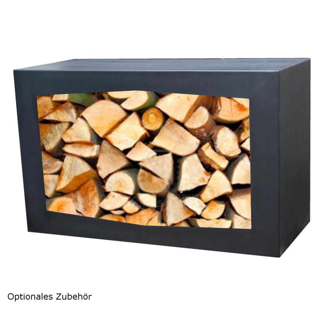 Outdoor/Garten Kamin Feuersäule Pinacate In Schwarz Stahl – Bild 8
