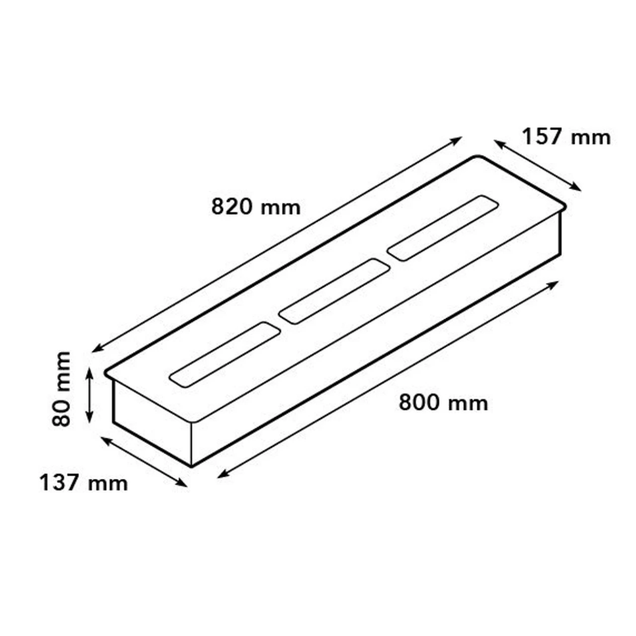 Ambiance Tunnel Bioethanol Kamin Schwarz Mit Keramik Brenner – Bild 4