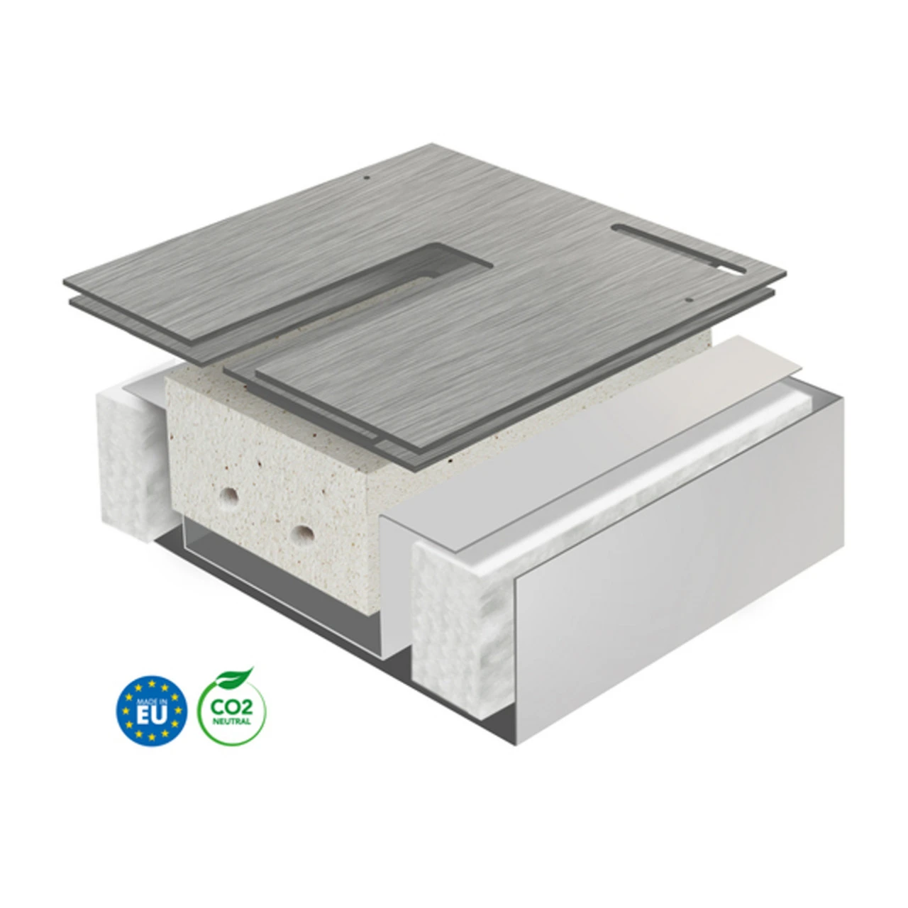 Cadiz Bioethanol Kamin Naturstein Weiß – Bild 6